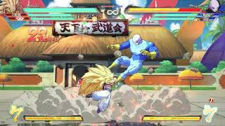 DBFZ S4 Gotenks swing kick shout cancel loop midscreen 106 hits