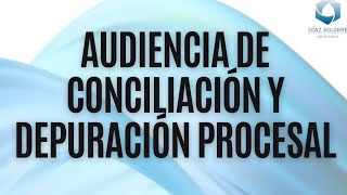 Audiencia de conciliación y depuración procesal | Díaz Aguirre Abogados