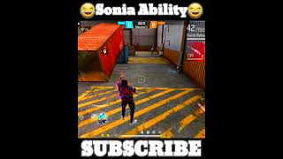 Sonia Character Ability 🔥 Free Fire New Character Sonia Ability Test 😂 #shorts #shortsfeed #Wff007