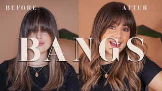 How to cut your own bangs, how to style it & FAV products | Valentina Arjona