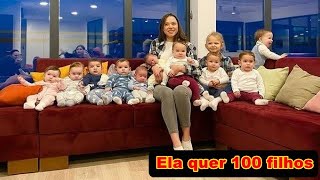 Aos 23 anos, Christina Ozturk já tem 11 filhos  Mas ela ainda quer 100 filhos