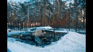 Dji Mavic 2 TEMPERATURA ESTREMA -2° C. ! Spettacolare Paesaggio innevato