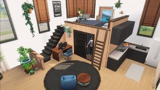 Loft Bedroom with a wardrobe underneath NOCC-The Sims 4  tips & tricks #sims4 #short #shorts