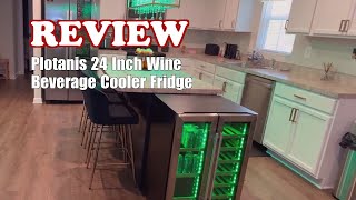 Plotanis 24 Inch Wine Beverage Cooler Fridge - Unboxing & Review 2024