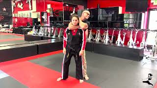 1A - HOW TO ESCAPE a Standing Rear Choke with Amitis Pourarian