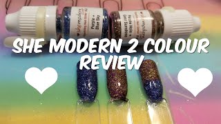 She Modern Nail Glitter |2 colours |First Impressions Review