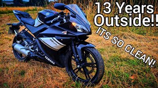 I FiXED THIS DiRT CHEAP ABANDONED SPORTS BiKE! OUTSIDE 13 YEARS! YAMAHA YZF-R