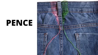 Pence no passador de calça jeans. #shorts