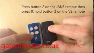 Programming a JANE TOP A Gate & Garage Remote Control