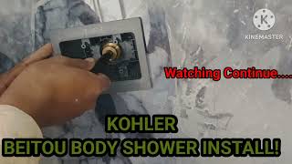 Kohler Concealed Body jets Install | Kohler Beitoe  Body Shower Install !🚿  #kohlerbodyjets #kohler