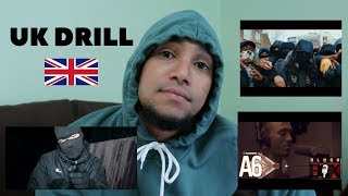 American reacts to UK DRILL (BSIDE, A6, CB)