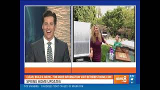 Kathryn Emery, Home Expert & her son Dylan show off 4 projects for home outside to get ready for fun