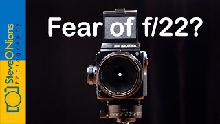 Diffraction effects on medium format cameras