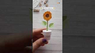 DIY Cute Mini Sunflower 🌻| DIY Origami Paper Sunflower🌻|  #shorts #ytshorts #craft #gift