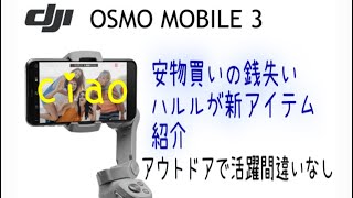 安物買いの銭失いハルルが新しいアイテムOsmo Mobile 3 Comboを手に入れたので使い方と性能を確認