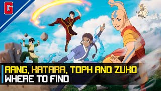 Where to find Aang, Karata, Toph and Zuko in Fortnite