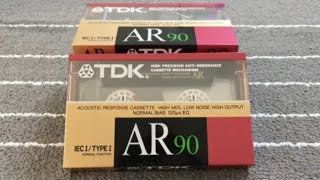 1988 TDK AR 90 Unwrapped and Biased (vs 1982 TDK AD 90)