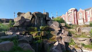 Jubilee Gardens waterfall.