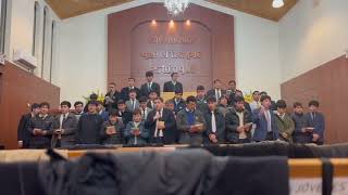 Hermanos Jóvenes Iglesia Evangélica Pentecostal Lebu, Chile, de visita en IEP Nacimiento Bajo.