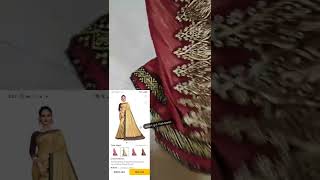 Flipkart saree  under 500 rupees review |Flipkart shimmer saree review