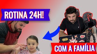 MINHA ROTINA EM FAMÍLIA POR 24 HORAS *quarentena no Brasil | Ezequiel Araujo