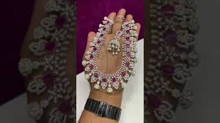 price: 2450 inr/ whatsapp 7338089004/ cz bridal/ manufacturers price