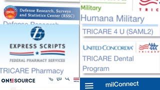 Mil Dependents, Benefits, Create Accounts; Portal, Human Military, Milconnect and Military On Source