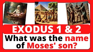 Bible Quiz 20 Questions On Exodus Chapter 1 and 2