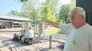 Learning how to run trains with the Illinois Live Steamers!