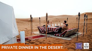 Private Dinner In The Desert Dubai - Explorer Tours