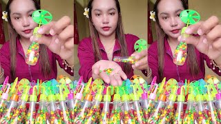 Satisfying Video | Lollipops and SweetsASMR Opening - Yummy Rainbow Candy 🍬 you 😋🍓🍓🍓🍡🍭🍉🍉🍓🍓🍓