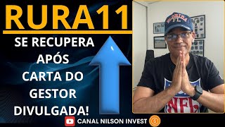 🚀RURA11 +4,7% BOA RECUPERAÇÃO APÓS CARTA DE GESTOR DIVULGADA! TRANSPARÊNCIA É FUNDAMENTAL!👏🔝