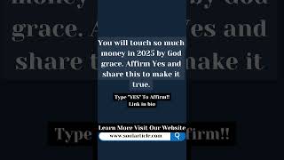 💰 Touch Abundant Wealth in 2025 by God’s Grace! 🙏 Affirm & Share for Prosperity #financialadvice