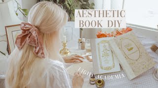 aesthetic book diy✨☁️ how to make ugly books look pretty and vintage | light academia vibes