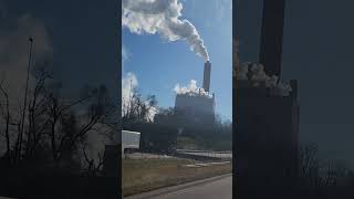 COAL POWER PLANT IN ILLINOIS! #viral #video #coal #shorts #mabelthumma