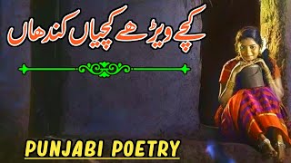 Most Painful Sad Punjabi Shayari | Kachche Vairy Kachchian Kandhan | پنجابی شاعری | Kavita | Status