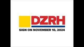 DZRH-AM 666 KHz Sign ON November 10, 2024