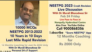 10000 MCQs from NEETPG Last 10 Years  Join WhatsApp https://chat.whatsapp.com/Hx0yldFNCv2KLslpIepiC2