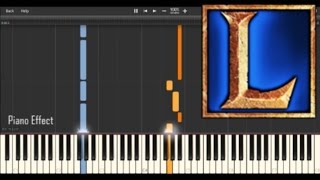 (Easy Ver) League of Legends - Worlds Collide World Championship 2015 (Piano Tutorial Synthesia)