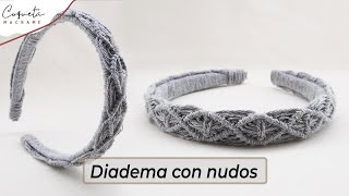 DIY Diadema de macramé/Coqueta Macramé