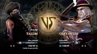 Soul Calibur VI Ranked: Online3001 (Cervantes) vs uber shinobi (Talim)