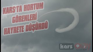 Kars'ta Hortum Görenleri Hayrete Düşürdü