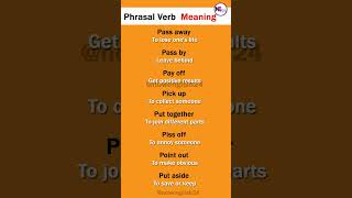 Phrasal Verbs Starting with (P) #shorts #vocabulary