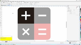 Corel Draw Tutorial - Create Calculator Icon