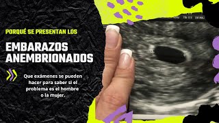 PORQUÉ SE PRESENTAN EMBARAZOS ANEMBRIONADOS , QUÉ EXÁMENES SE PUEDE HACER UNO PARA SABER ?