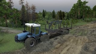 SpinTires HTZ Transporting Logs