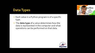 4. Python: Data Types (Part-I) Variables