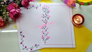 Border Designs | Front Page Designs on Paper | Border for Project & Assignment by Arty & Crafty