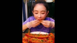 Giant Pork Belly Mukbang #shorts #mukbang #asmr #porkbelly