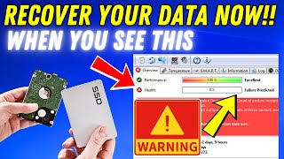 Recover Your Data Now Before Its Late - Check The Health Of Your Hard Drive / SSD Health & Life Span